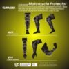motorcycle knee elbow guards protective gear motocross