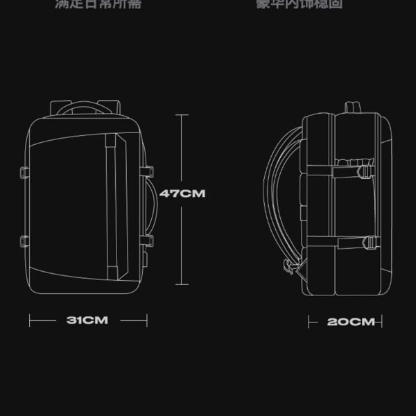 lightweight laptop backpack 40l for business and commuting