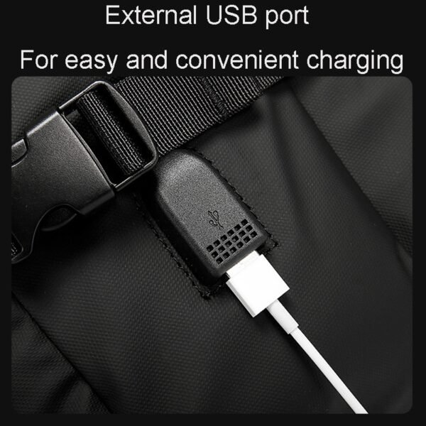 modern business backpack men usb charging expandable bag