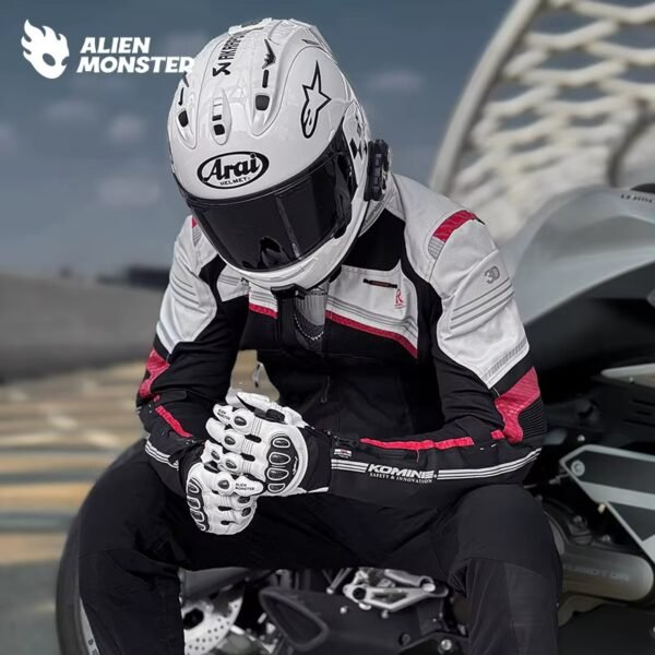 ALIEN MONSTER Waterproof Leather Motorcycle Gloves