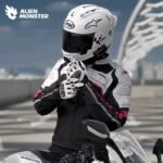ALIEN MONSTER Waterproof Leather Motorcycle Gloves