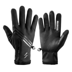Black Warm Gloves: Perfect for Skiing, Motorcycling, and Outdoor Activities