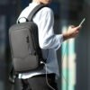 durable laptop backpack waterproof work travel bag men
