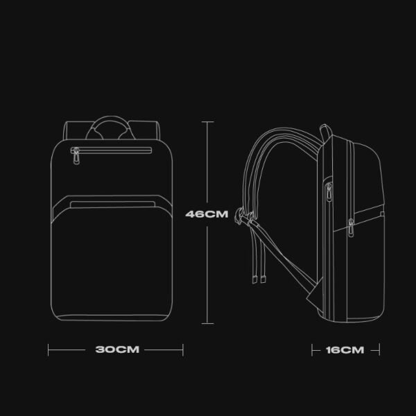 BANGE Men's Anti-theft Backpack | 15.6" Laptop & Travel - Image 5
