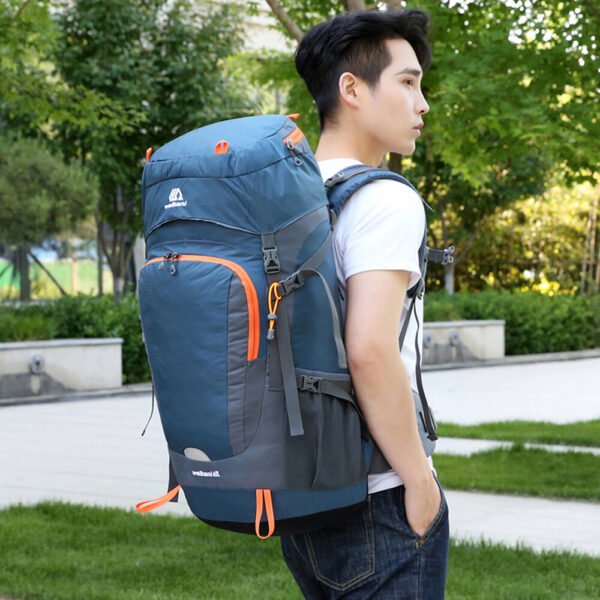 outdoor hiking backpack with multiple compartments