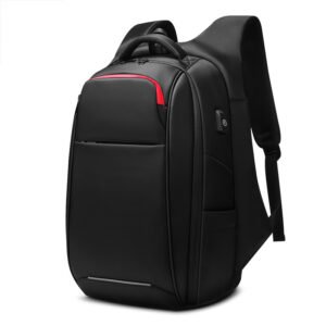 Men's 17-inch Laptop Backpack with Pockets, Waterproof, Portable for Travel and College.