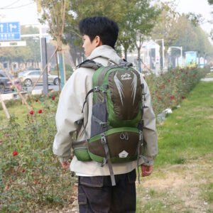 Gray Backpack for Men | Waterproof Outdoor Travel & Camping Bag