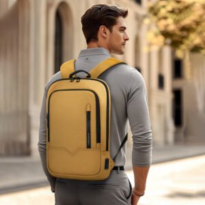 Heroic Knight Men's Multifunctional Waterproof, Portable Business Backpack, Laptop, Travel, College Bag for Work