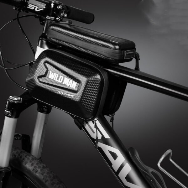 WILD MAN Bicycle Phone Case | Waterproof Top Tube Bike Bag 9 | PLANETKRON WILD MAN waterproof bicycle phone case top tube bag with touch screen access