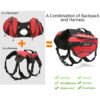 waterproof dog backpack harness