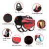 waterproof dog backpack harness