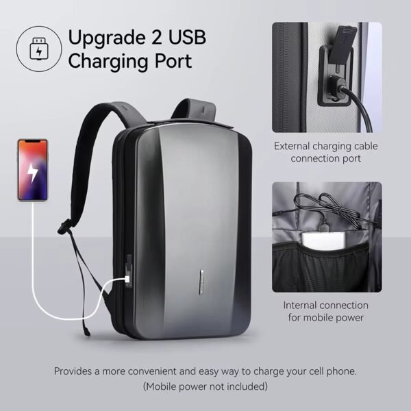 anti theft laptop backpack hard shell