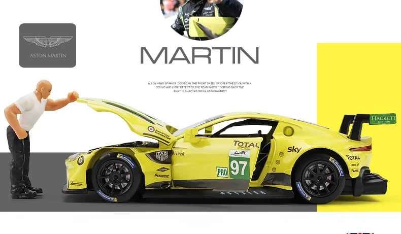 1:32 Aston Martin GTE Track Racing Car Diecast Metal Model Toy