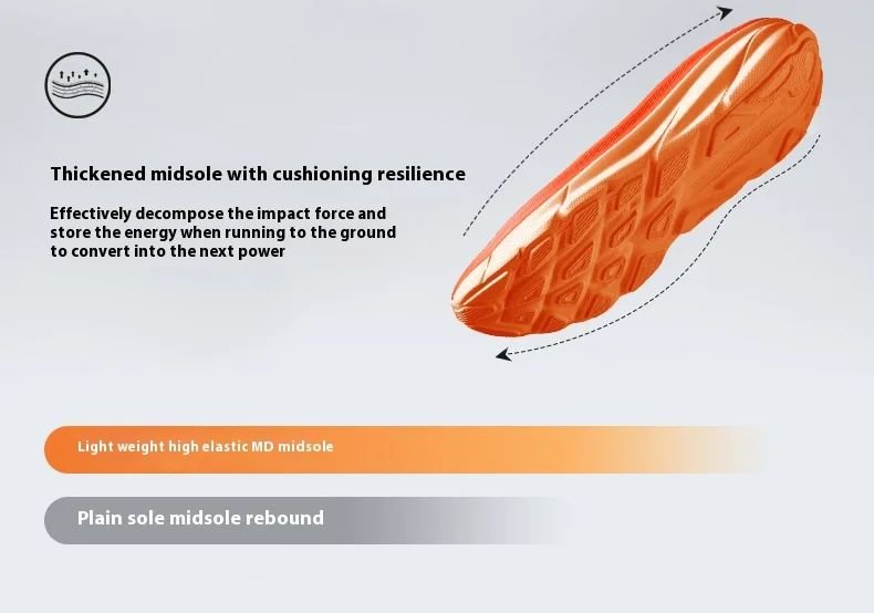 shock absorbing sports shoes