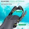 snorkeling fins for men women open heel design