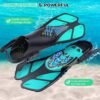 portable diving fins lightweight aqua gear