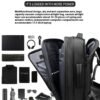 Stylish Waterproof Laptop Backpack with USB Port OUTWALK
