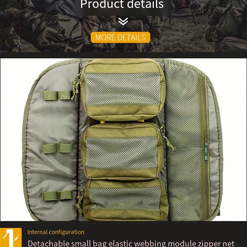 Tactical Hiking Medical Backpack High Capacity