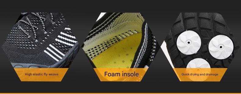 Unisex Sport Water Running Shoes – Quick-Dry Fly Knit Aqua Shoes | Lightweight Beach, Hiking, Camping & Swimming Outdoor Shoes