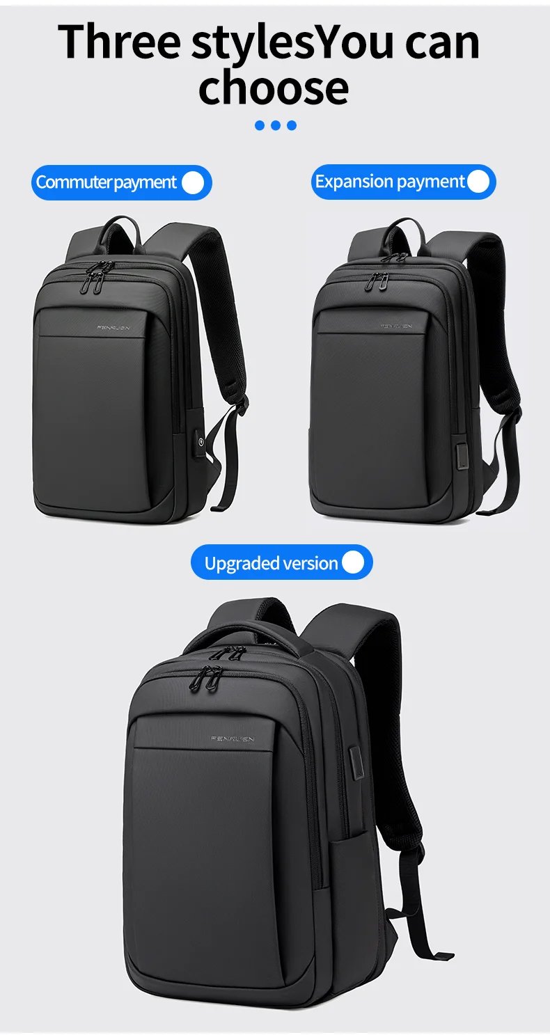 FENRUIEN USB Charging Waterproof College Backpack
