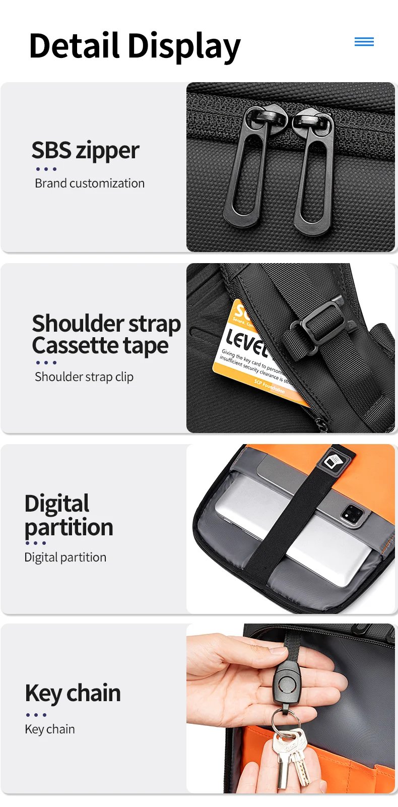 FENRUIEN USB Charging Waterproof College Backpack