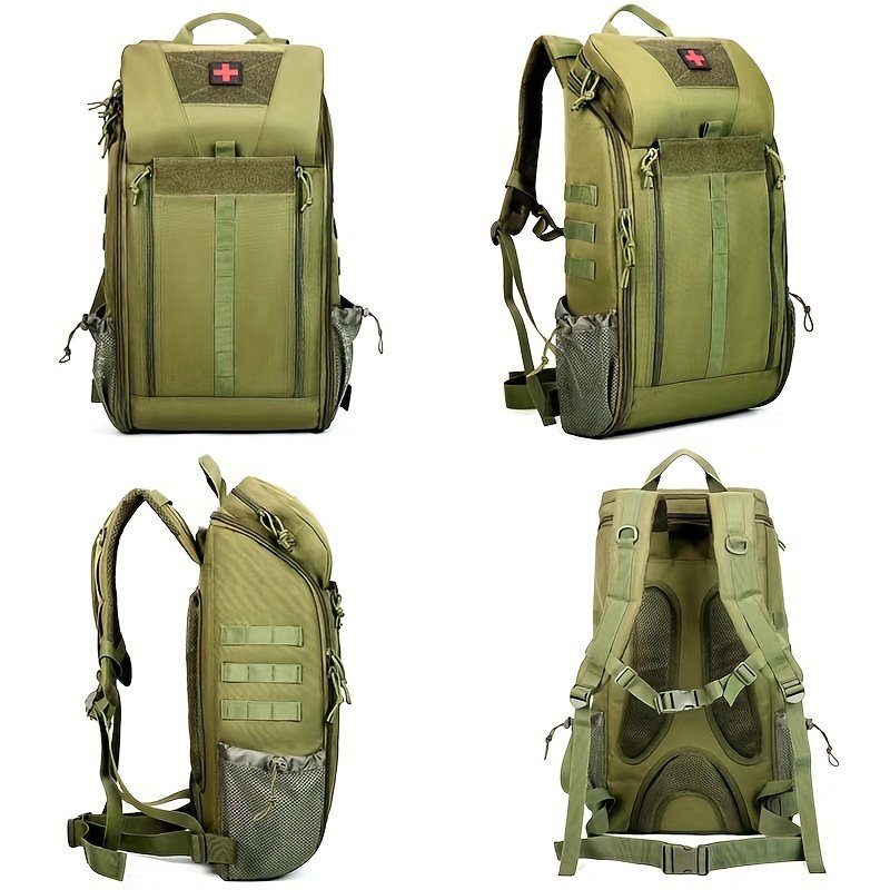 Tactical Hiking Outdoor Medical Backpack – High Capacity Camping Mountaineering Rucksack | Water-Resistant Assault Pack 6 Tactical Hiking Medical Backpack High Capacity