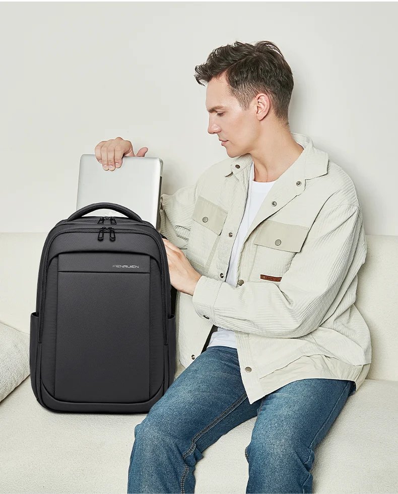 FENRUIEN USB Charging Waterproof College Backpack