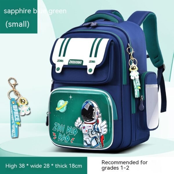 Astronaut Cartoon Kids School Backpack – Lightweight Spine Protection Bag for Boys & Girls (Large Capacity) 25 | PLANETKRON children astronaut backpack durable waterproof school bag