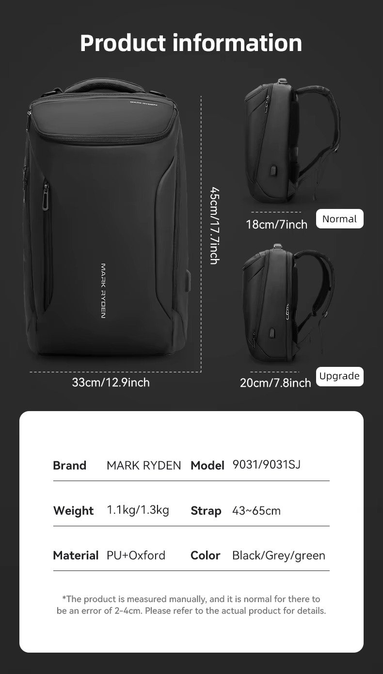 Mark Ryden Anti-Theft Laptop Backpack for Men