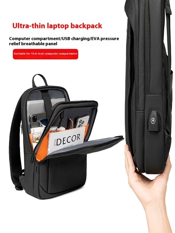 fenruien large capacity laptop backpack men waterproof usb