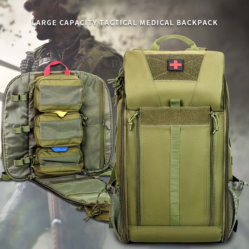 Tactical Hiking Medical Backpack High Capacity