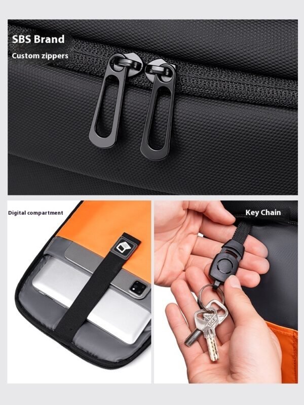 FENRUIEN USB Charging Waterproof College Backpack