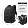 fenruien business travel backpack with multiple compartments
