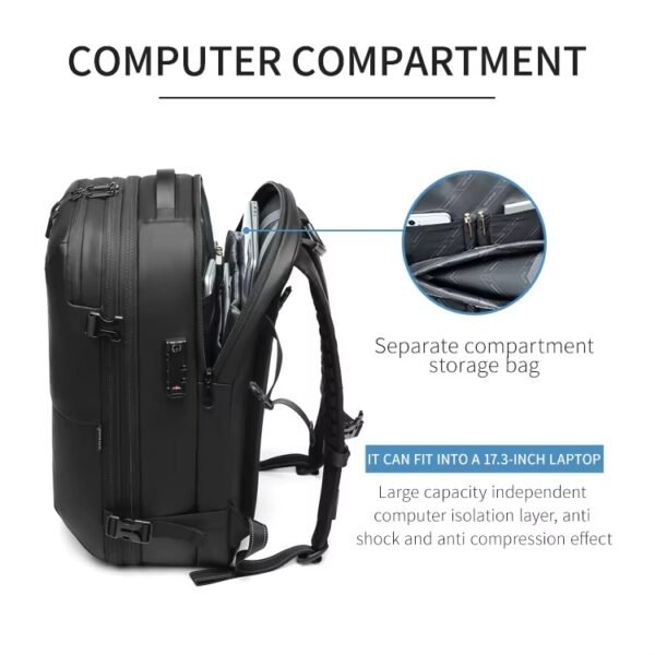 OUTWALK Smart Laptop Backpack USB Charging Waterproof Travel Bag