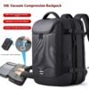 casual travel backpack compression design