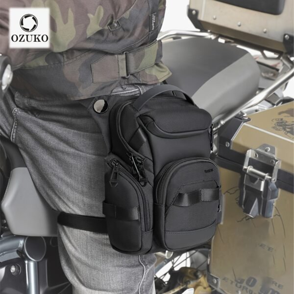 Tactical Cycling Leg Bag – Waterproof Motorcycle Waist & Crossbody Bag for Men (Lightweight Mobile Phone Pouch) 35 | PLANETKRON lightweight motorcycle leg bag mobile phone waist pouch