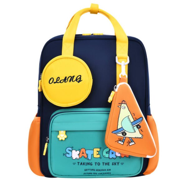 large capacity primary school backpack for books and supplies