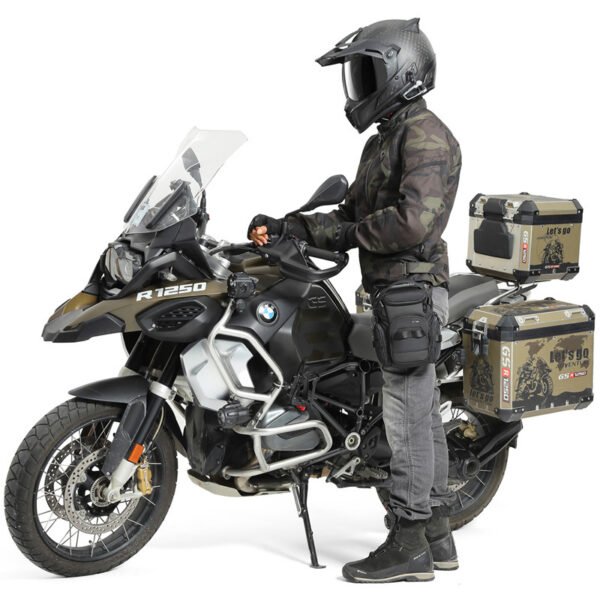 Tactical Cycling Leg Bag – Waterproof Motorcycle Waist & Crossbody Bag for Men (Lightweight Mobile Phone Pouch) 36 | PLANETKRON motorcycle thigh bag for phone wallet keys storage