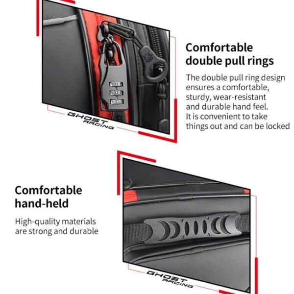 10l motorcycle tail bag travel luggage waterproof design