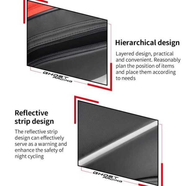 biker luggage bag rear seat waterproof storage bag