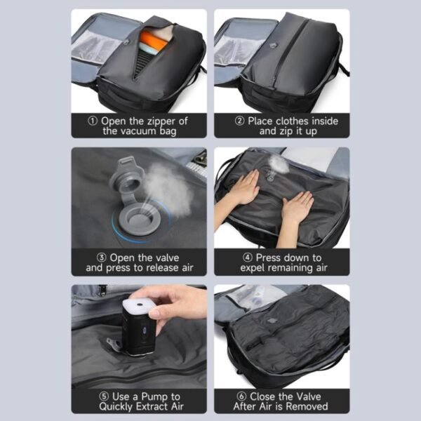 tigernu business travel backpack with layered storage system