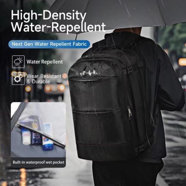 multifunction laptop backpack expandable outdoor travel bag