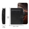 baellerry d5124 men compact wallet vintage leather card holder