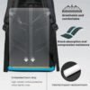 bange dslr backpack with laptop compartment and padding
