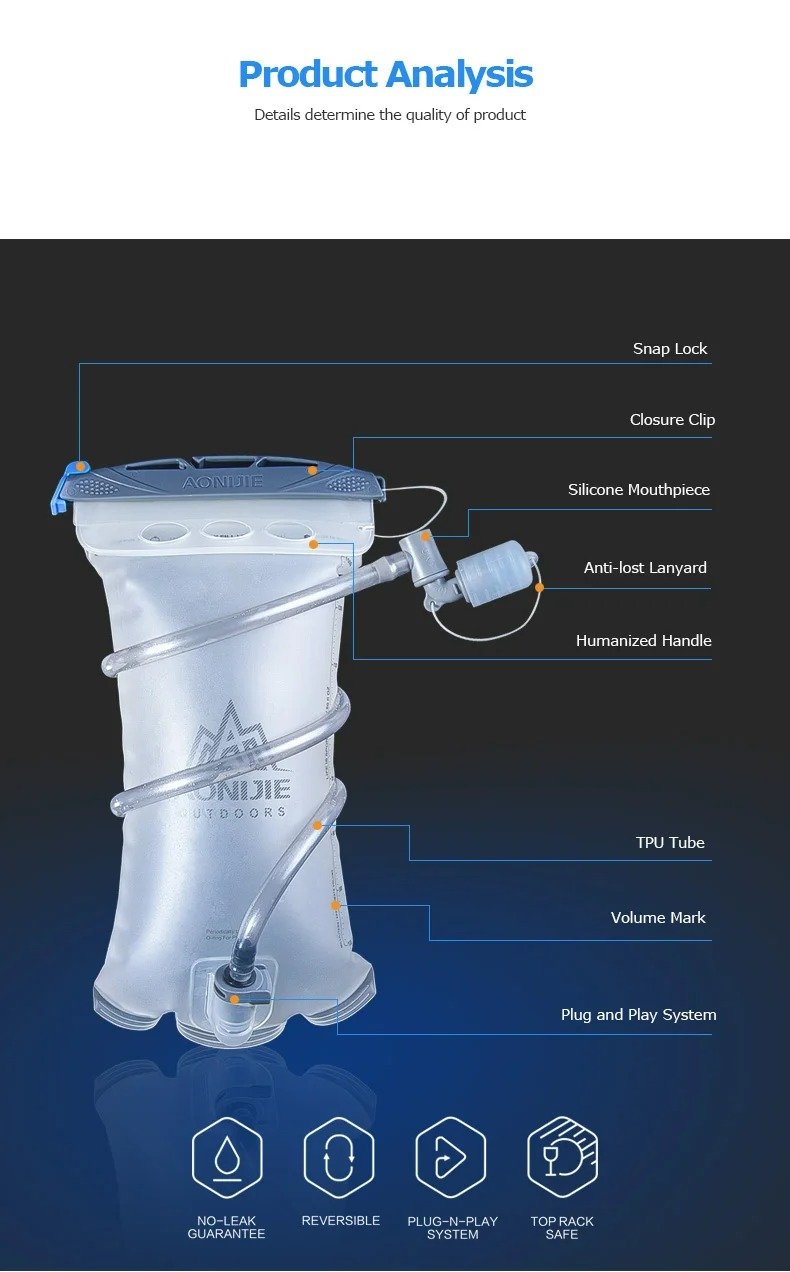 Aonijie Hydration Water Reservoir Pack – BPA-Free Bladder for Running, Hiking & Cycling (Outdoor Sports Water Bag) 34 | PLANETKRON description imageHd502177631974bf894fb151c59867dbbG | PLANETKRON
