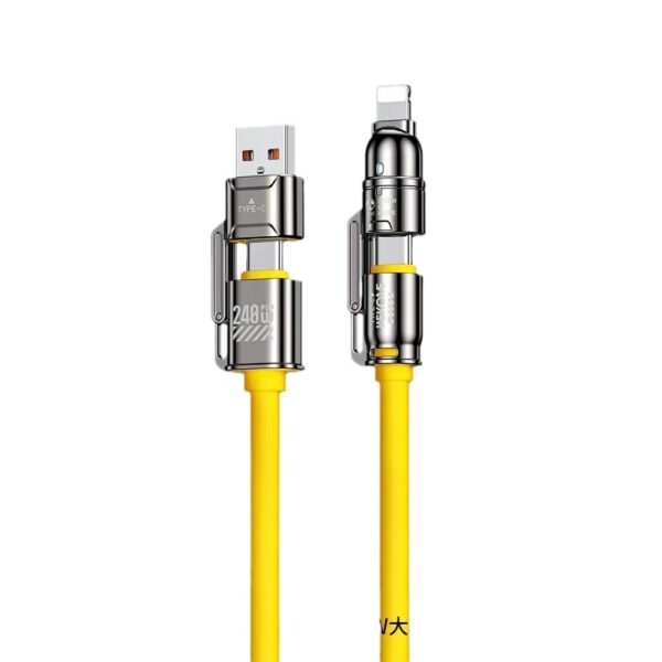 4-in-1 Fast Charging Cable – USB-A/Type-C to Lightning & Micro USB Multi Charging Cord (High Power Quick Charge) 32 | PLANETKRON multi charging cable usb type c lightning android ios