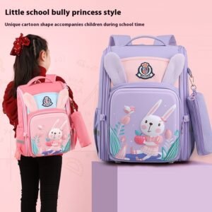 lightweight kids backpack for kindergarten rabbit theme