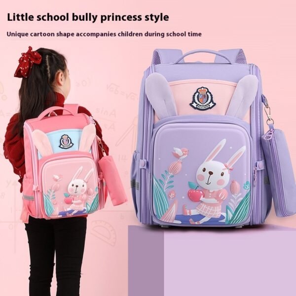 lightweight kids backpack for kindergarten rabbit theme