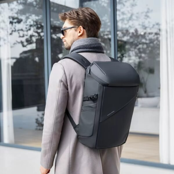 mens business backpack large capacity oxford cloth black