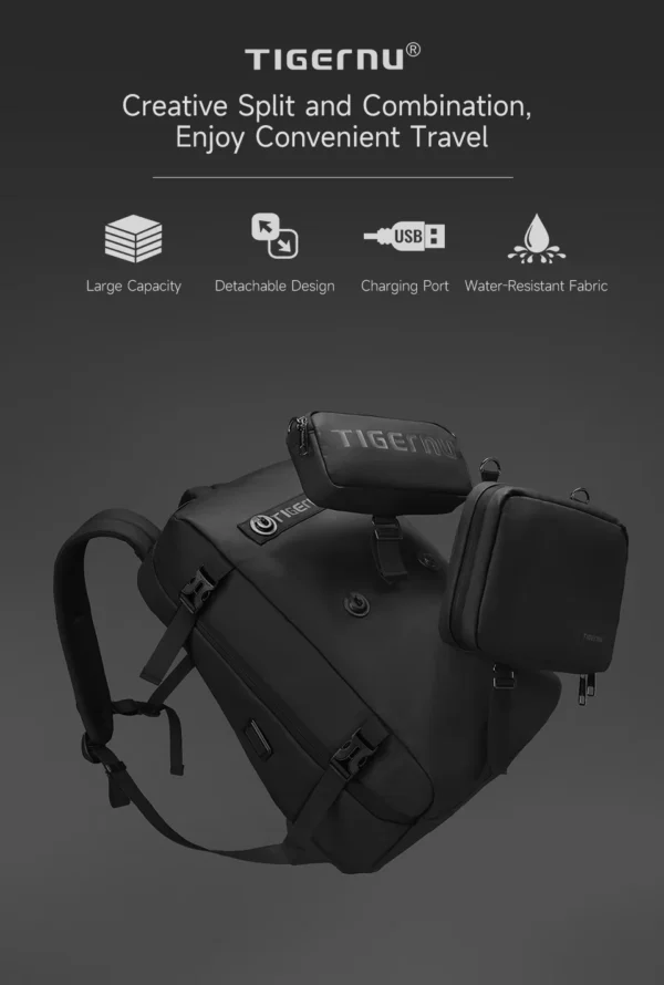 tigernu modern business backpack sleek laptop bag men